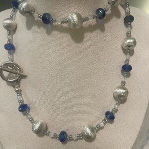 Artisan Silver and Czech Glass Set